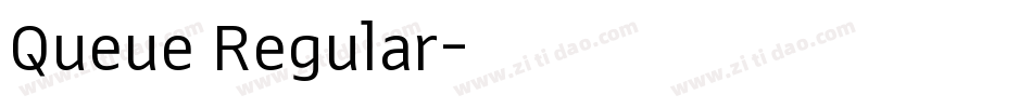 Queue Regular字体转换